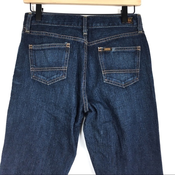 FOSSIL Jeans Bootcut Dark Wash 100% Cotton Denim Automatic Fly Size 4 Regular - Picture 6 of 9